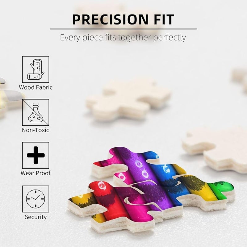 Phayah 500 قطعة من أقلام التلوين الملونة لغز للكبار ديكور المنزل هدية عيد الميلاد - Image 5